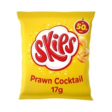 Skips Prawn Cocktail Crisps 30 x 17g Tangy Savoury Snack Packs