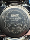 Timex Vintage 1996 "The Last Wind Up" #102 of #700 Wind Up Watch 34MM Runs Good