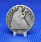 1854 O Seated Liberty Silver Half Dollar-New Orleans Mint 50c Fifty Cents