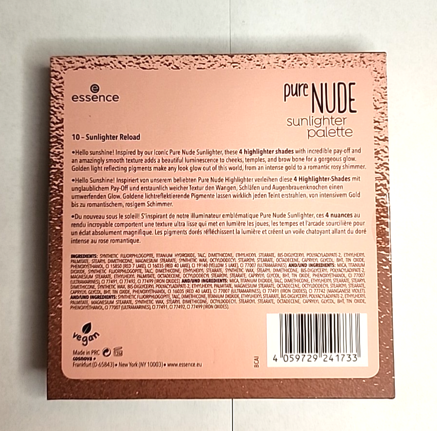 Essence Cosmetics Pure Nude Sunlighter Palette Shimmer Highlighter Contour Blush | eBay