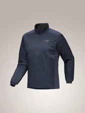New Arcteryx Revised Men’s Atom Jacket Black Sapphire Size Medium Updated 2025