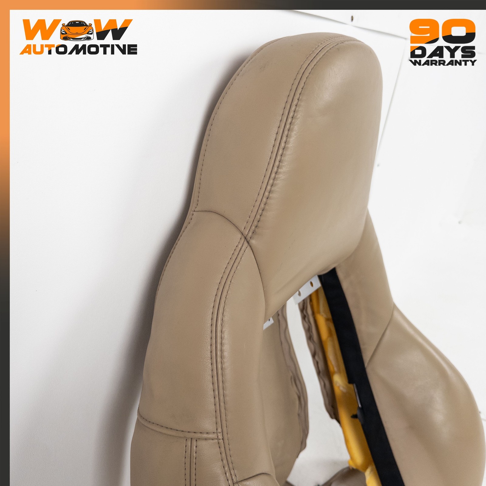 07-10 CHEVROLET CORVETTE C6 FRONT RIGHT TOP UPPER SEAT CUSHION LEATHER BEIGE OEM