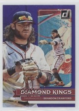 2022 Panini Donruss Diamond Kings Holo Purple Brandon Crawford #26 rj2