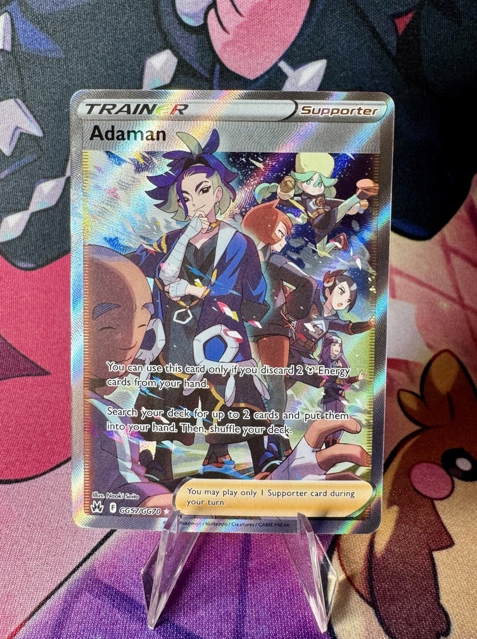 Adaman GG57/GG70 Pokemon Crown Zenith Galarian Gallery Full Art Card NM