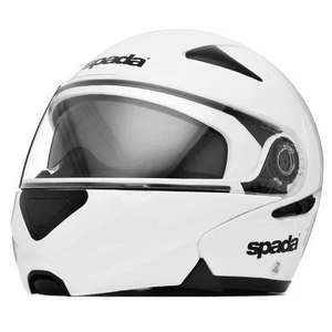 Spada Reveal Flip-Front Motorcycle Helmet Plain White XS