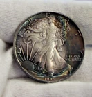 Super Toner 1986 US Silver Eagle $1 Unc Key Date First Year Nice