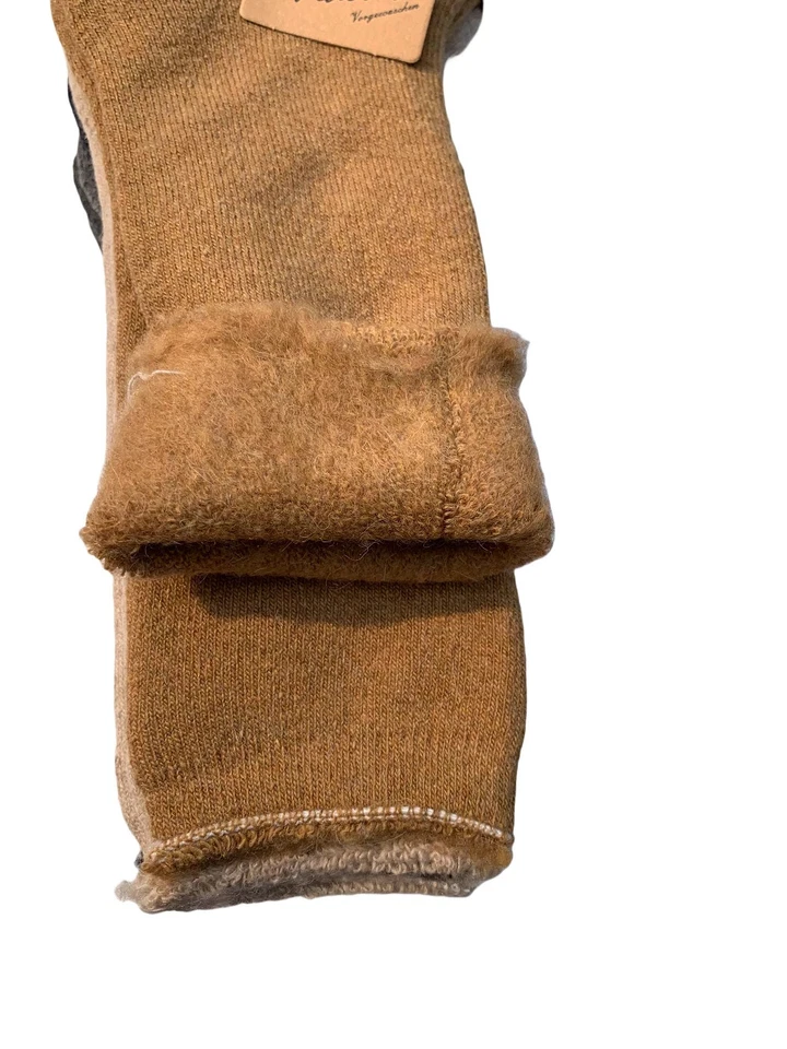 6 Pairs ALPACA Natur MEN'S WOOL THERMO SOX INSULATED SOCKS " Ski Fur Lined " - Image 4 of 4