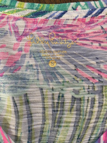 Lilly Pulitzer Damenbluse Top kurzärmelig Gr. S ~ SCHÖN ~ - Bild 6 von 7