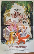 ROLLED 1981 THE FOX AND THE HOUND Original 30x40 1Sheet Movie Poster WALT DISNEY