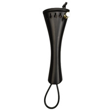 Black ebony 5 string Violin Tailpiece with Gut Fine tuner