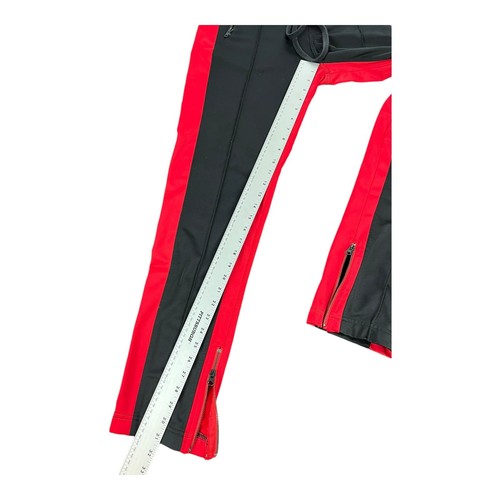 Ninth Hall Jogger Sweatpants Black Red Pockets Drawstrings Zip Ankle Mens Medium - Picture 8 of 8