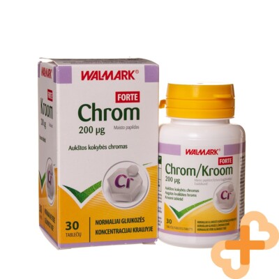 WALMARK Chrom Forte 200 Μg 30 Tabletten Blutzucker Stufen Ergänzung