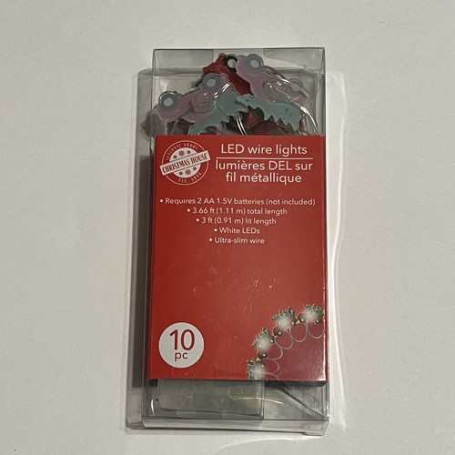 5 Packs Christmas String Lights 10 LED 3 Foot Battery Operated NIP - Picture 10 of 13