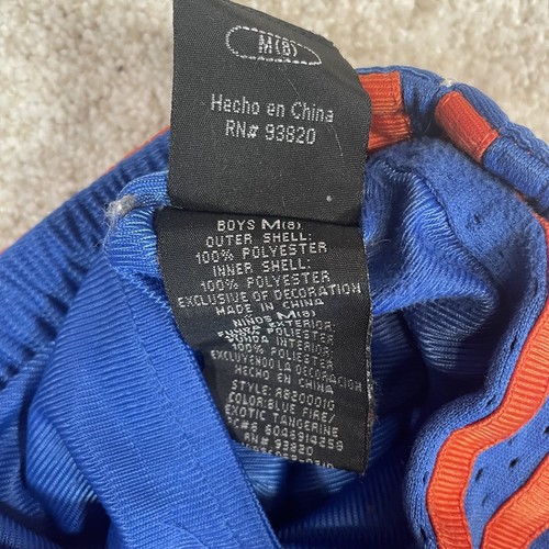 Starter Reversible Elastic Waist Pull On Shorts Youth Medium (8) Blue And Orange - Picture 7 of 7