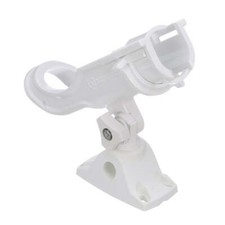 Attwood Heavy-Duty Adjustable Rod Holder w/Combo Mount - White 5009W4 