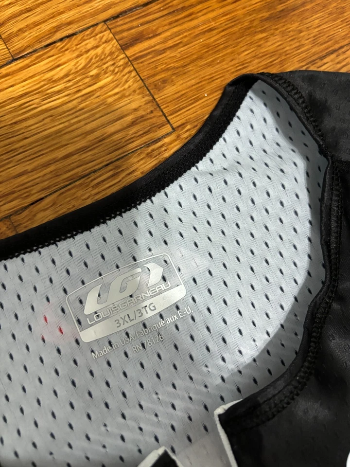 LOUIS GARNEAU Mens Cycling Bib Padded Shorts Jersey Size 3XL Delfino Skin NEW - Image 4 of 4