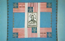 Postcard The James K. polk Quilt, Shelburne Museum, Vermont VTG VPC02.