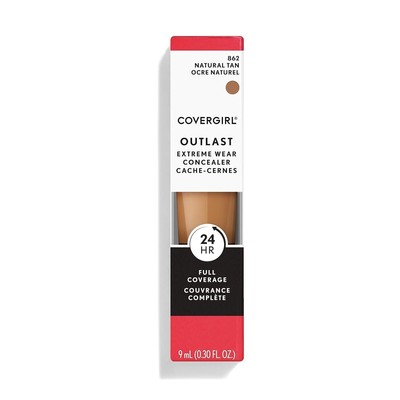  Covergirl Outlast Extreme Wear Concealer 862 Natural Tan 24 HR Full Coverage 
