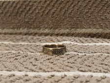 New Jersey Handcrafted Washington Quarters coin ring, size 8 1999