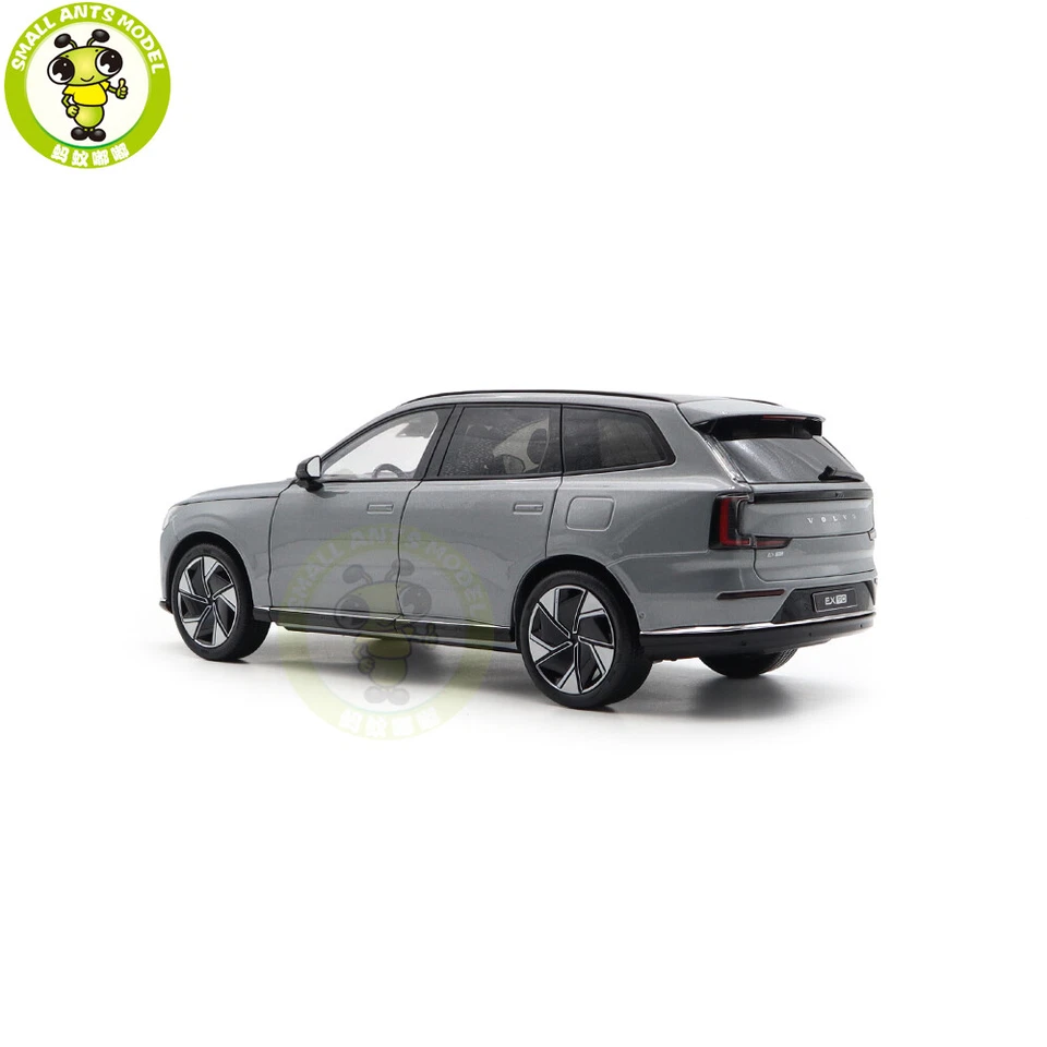1/18 Volvo EX90 Electric Vehicle Grey Diecast Model Toy Car Friends Gifts - Image 3 of 4