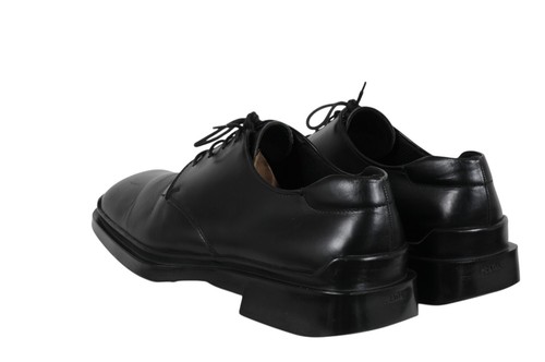 Zapato Oxford de vestir de cuero negro Prada AW99 de colección punta cuadrada con cordones 10,5 Reino Unido 9,5 - Imagen 5 de 13