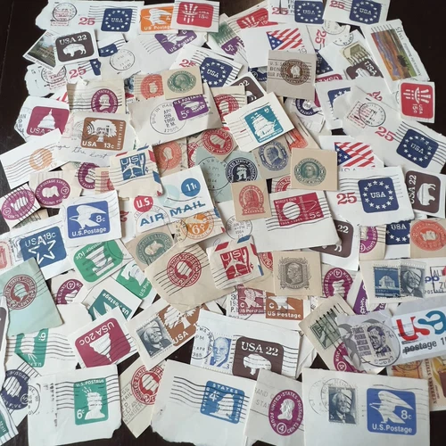 GREAT COLLECTION OF EARLY U.S. CUT SQUARES AIRMAIL, CANCELS, POSTCARDS #2