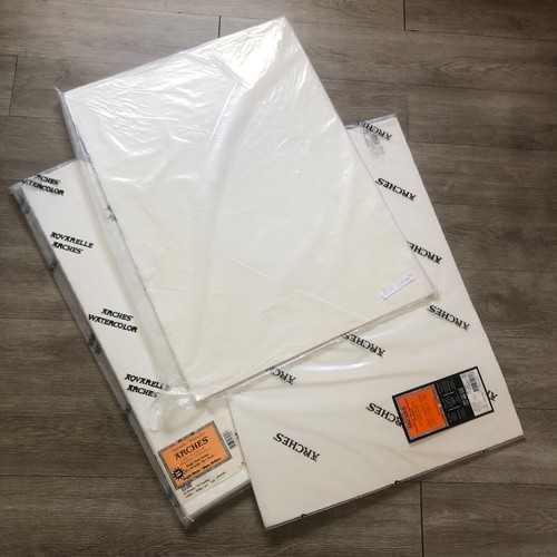 35 sheets 22 x 30 ARCHES Aquarelle WATERCOLOR PAPER 140 lb. rough BRAND NEW wow!