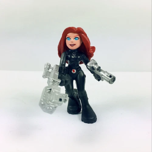 Hasbro Marvel Variant Avengers Super Hero Squad BLACK WIDOW Two Guns Figure