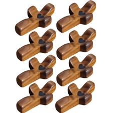 New Wooden Cross Fidget, 8Pcs Walnut Pocket Crosses - My Heart,...