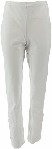 Women with Control Convertible Pants w/Zipper Detail-White-XL-NEW-A301320