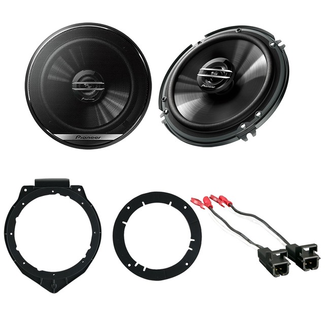 NEW 6.5" PIONEER CAR TRUCK FRONT & REAR DOOR SPEAKERS W/ MOUNTING