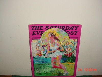 SATURDAY EVENING POST ''CHRIS EVERT'' ISSUE BY LEROY NEIMAN/MAY-JUN1976/ORIGINAL-S