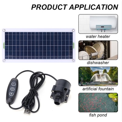 19W 800L/H Water Fountain Watering System PET Solar Panel Fountain Kits for  Pond | eBay