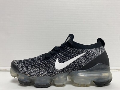 Nike Air VaporMax Flyknit 3 Running Shoes Womans Size 7.5 Black White Oreo Nike Air Vapormax Flyknit 3  main image 3