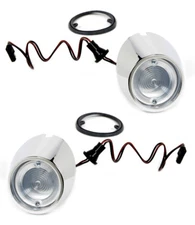 NEW! 1965 - 1966 Ford Mustang Back Up Lamps, Lenses, Gaskets, Screws Kit Set