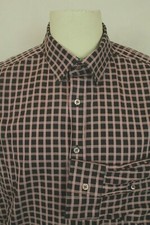 ROBERT GRAHAM MODERN AMERICAN DESIGNER LUXURY CHECKED DRESS SHIRT SIZE XL VGC 