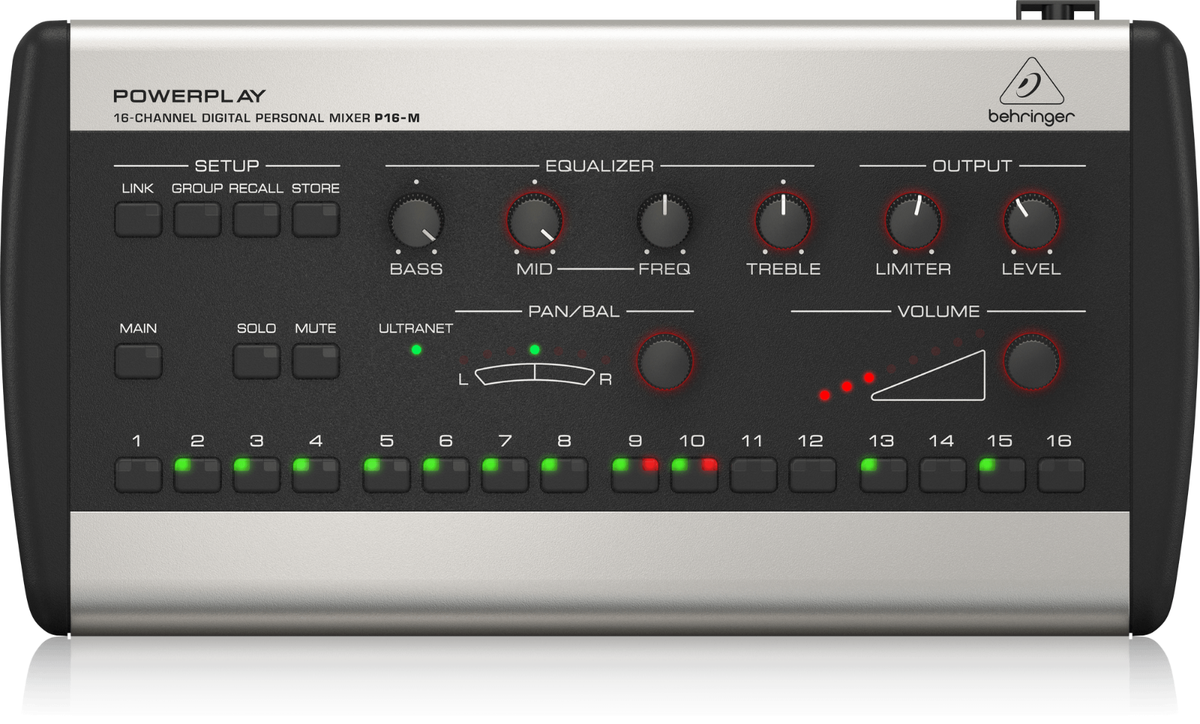 Behringer Powerplay P16-M Personal Mixer 16-channel Digital Stereo