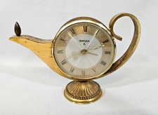 Vintage Swiza 8 Lampenform kleiner Wecker, Swiss Made, verziert, funktioniert