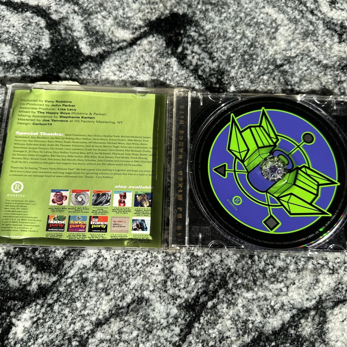 Trance Party Vol 2 by Various Artists CD Rare Dance 2002 Robbins