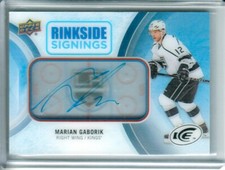 2016-17 Upper Deck Ice Rinkside Signings #RSMG Marian Gaborik AUTO