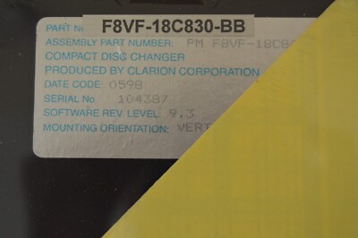 Ford Lincoln factory 6 Disc CD Changer | 98-04 | F8VF-18C830-BB