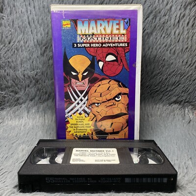 Marvel Matinee 3 III Super Hero Adventures VHS Tape Clamshell X-Men Animated