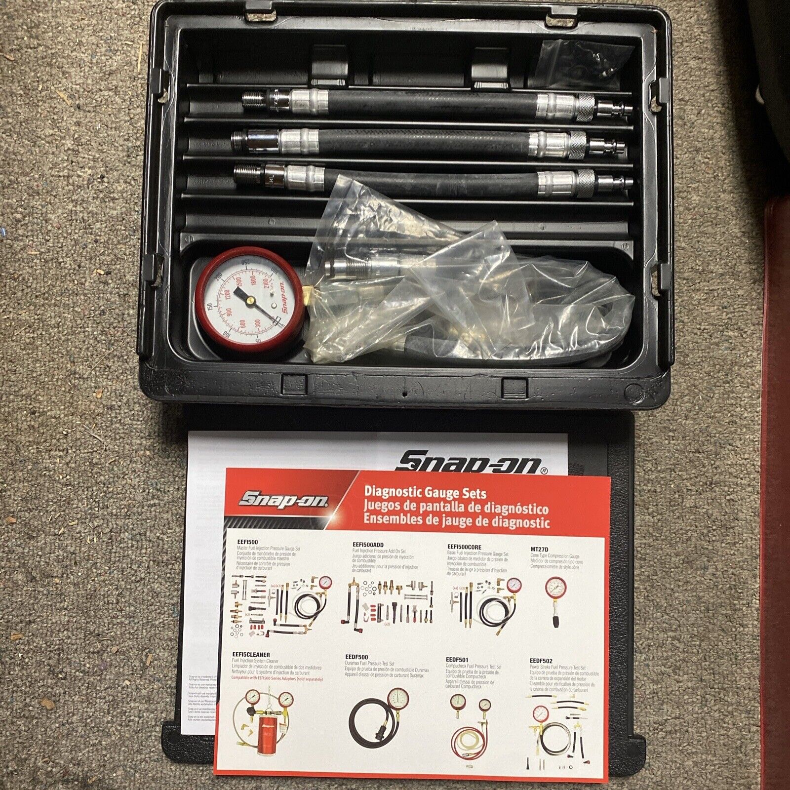 KIT DE TEST POUR PRESSION D'INJECTION CARBURANT