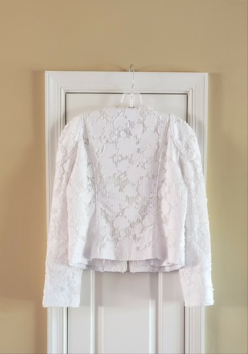 Vivienne Hu Runway Cotton Lace Zip Jacket Size 8 - Picture 4 of 7