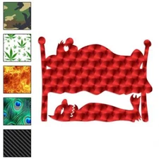 Monster Under The Bed, Vinyl Decal Sticker, 40 Patterns & 3 Sizes, #1361