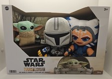 Mattel Star Wars Mandalorian His Name is Grogu 8 Plush Grogu Ahsoka Tano 3pk