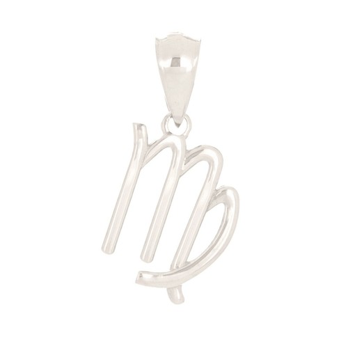 14k Yellow White or Rose Gold Zodiac Sign Virgo Charm Pendant 0.9 gram - Picture 10 of 11