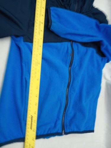 Under Armour Jacket YSM Blue Youth Kids Loose Full Zip Hoodie Two Tone - Picture 12 of 13
