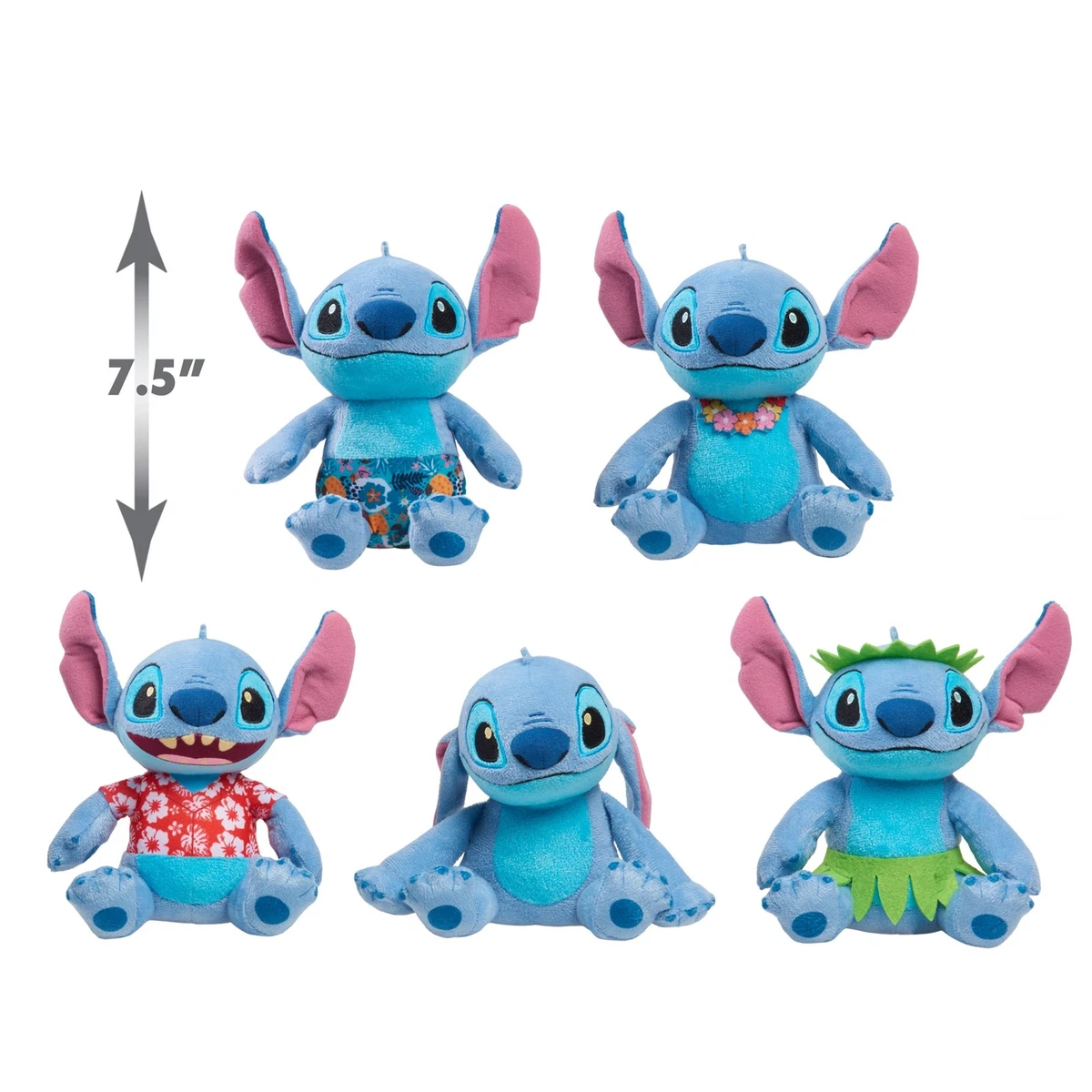 Just Play Lilo & Stitch STITCH Figures + Surfboard & Record Player + bonus  plush