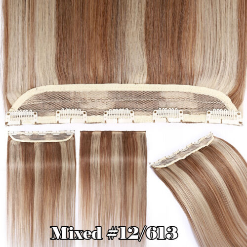 Extension Capelli Umani One Piece Clip In Remy 100% Mezza Testa Piena Balayage 100gr - Foto 33 di 43